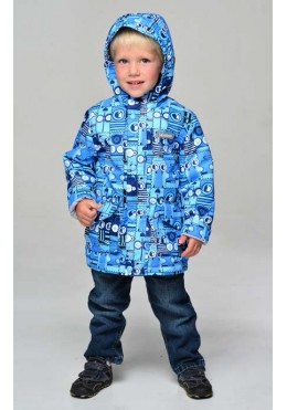 Babyline голубая куртка на флисе для мальчика Андроид V 126F-17